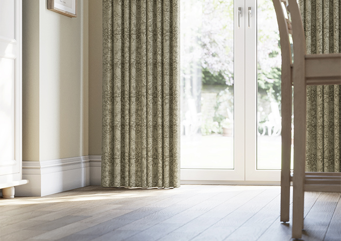 William Morris At Home Strawberry Thief, Woven Sage - Made to Measure Curtains - Image 5